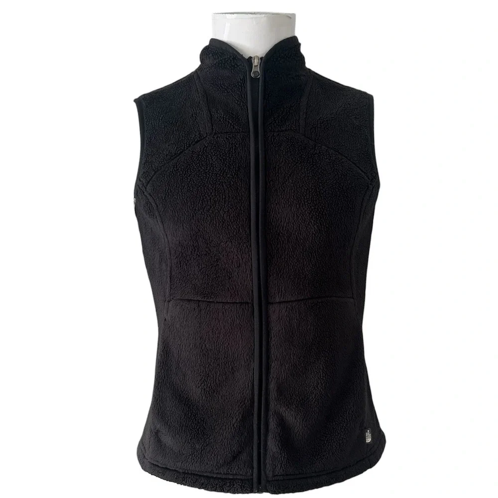The North Face Womens Osito Fleece Vest Black Full Zip‎ Sleeveless Jacket Small